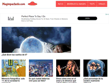 Tablet Screenshot of muyimpactante.com